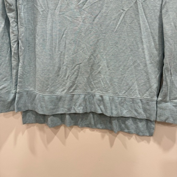 Loft Lounge Light Blue Long Sleeve Side Slit Top X-Small - Picture 5 of 6